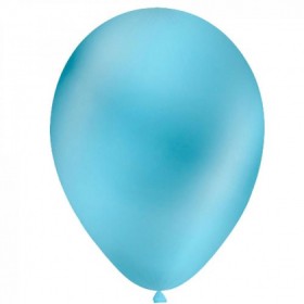 PALLONCINI 100PZ CELESTE METAL 11 POLLICI