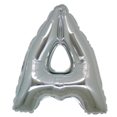 MYLAR LETTERE ARGENTO 42CM A