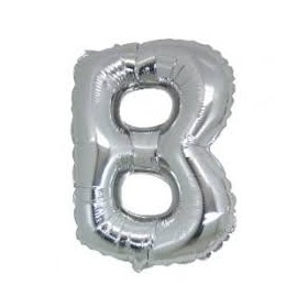 MYLAR LETTERE 42CM ARGENTO B