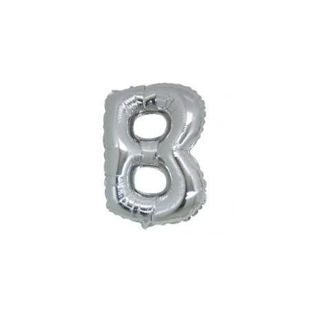 MYLAR LETTERE 42CM ARGENTO B