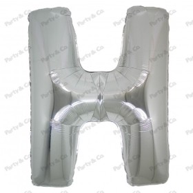 MYLAR LETTERE 42CM ARGENTO H