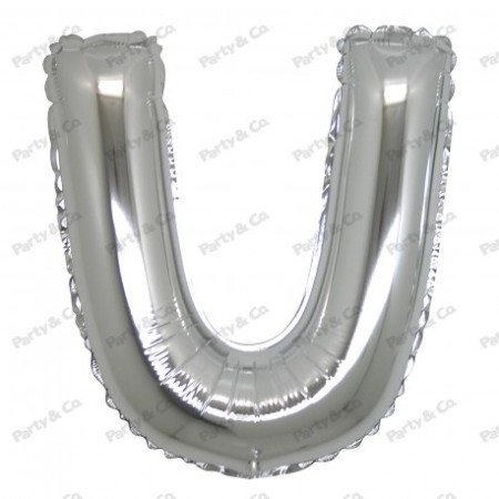MYLAR LETTERE 42CM ARGENTO U