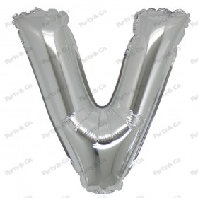 MYLAR LETTERE 42CM ARGENTO V