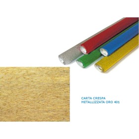 CARTA CRESPA METALIZZATA ORO 401