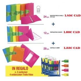 ASSORTIMENTO RACCOGLITORI/PORTALISTINI FLUO ARDA