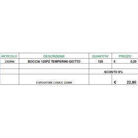 ESP. BOCCIA 120PZ TEMPERINI GIOTTO