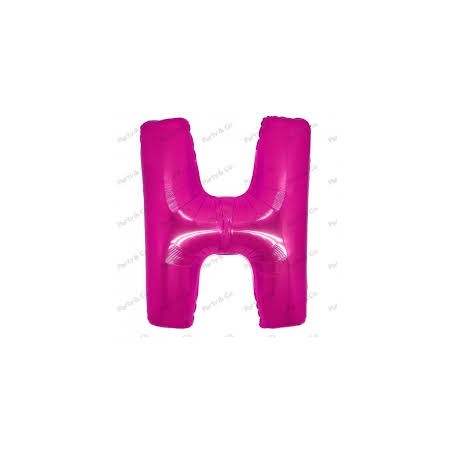 MYLAR LETTERE 42 CM FUXIA H