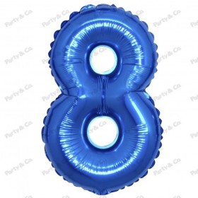 MYLAR NUMERI 42CM BLU 8