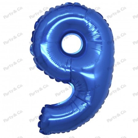 MYLAR NUMERI 42CM BLU 9