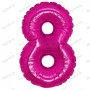 MYLAR NUMERI 42CM FUXIA 8