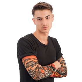 2 MANICHE TATTOO SCHELETRO