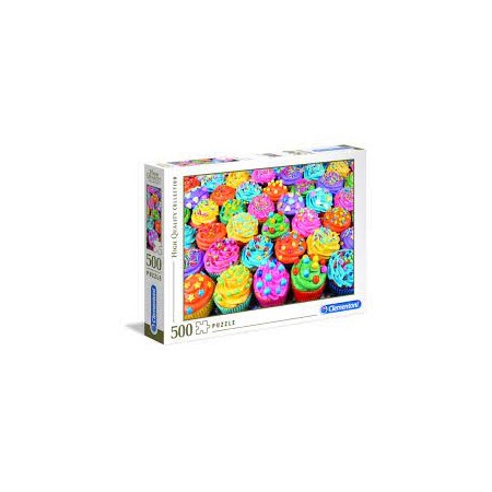 PUZZLE 500 PZ HQC COLORFUL CUPCAKES