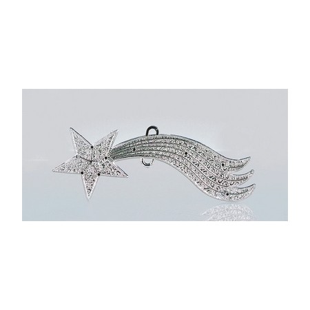 STELLA COMETA 15CM  ARGENTO