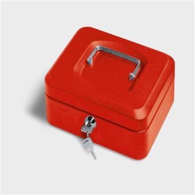CASSETTA METALLO 20X16X9 ROSSO