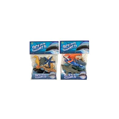 BUSTA 6PZ ANIMALI MARINI