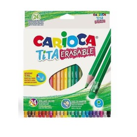 PASTELLI LEGNO CANCELLABILI CARIOCA X24