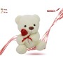 ORSO PELUCHE CON ROSA CM.35