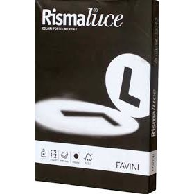 CARTONCINO A4 RISMALUCE NERO 200GR