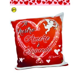 CUSCINO SFODERABILE CON STAMPA GLITTER