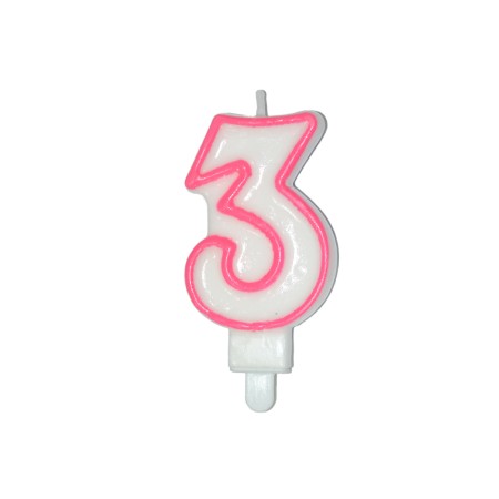 CANDELE CM 8 ROSA/BIANCA N3