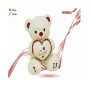 PELUCHE ORSO CON CUORE CM.25