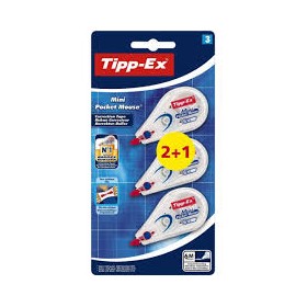 CORRETTORE ROLLER TIPP-EX MICRO BLISTER 2+1 OMAGGIO