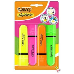 EVIDENZIATORI BIC FLUO BLISTER PZ.4