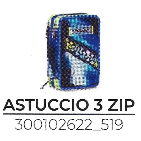 ASTUCCI 3 ZIP SEVEN BLU FUSION 2026