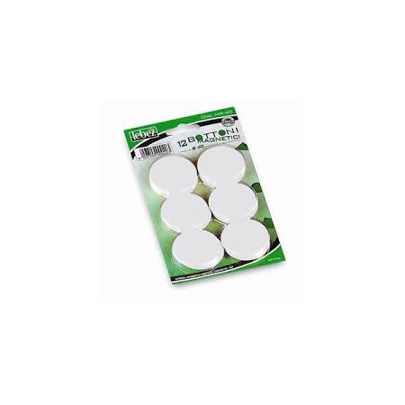 BOTTONI MAGNETICI 30MM BIANCO 12 PZ
