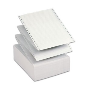 CARTA MODULO CONTINUO 24X12 BIANCO C/RIGHE.