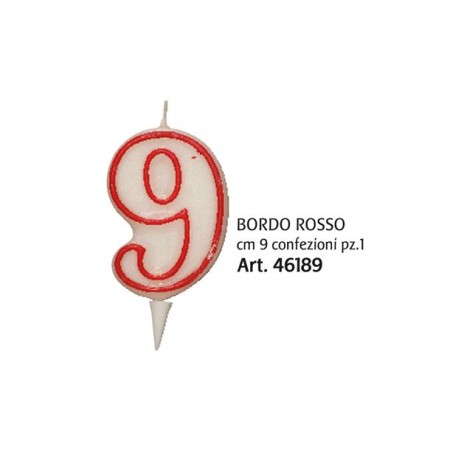 CANDELE A NUMERO 9 CERERIA