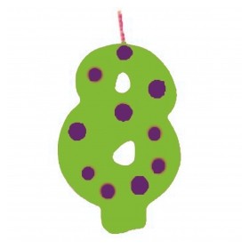 CANDELE POIS VERDE N.8