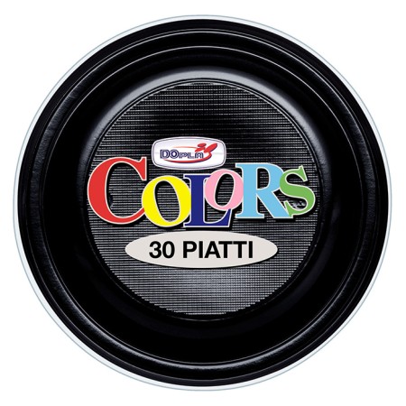PIATTI PICCOLI 50PZ COLORE NERO
