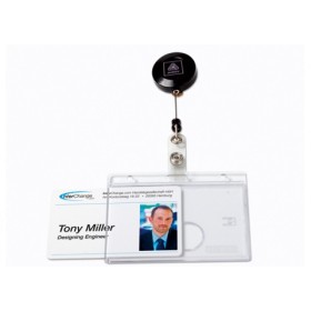 PORTABADGE AVVOLGIBILE 10PZ