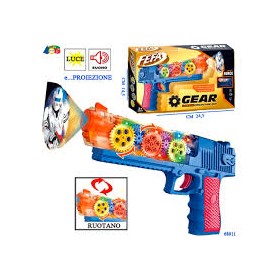 PISTOLA TRASPARENTE C/LUCI E SUONI