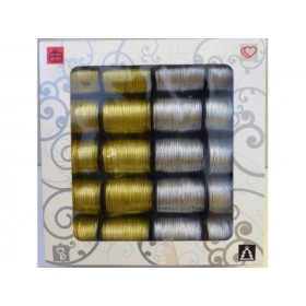 ROCCHETTI CORDONCINI ORO/ARG. PZ 20