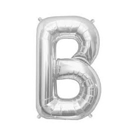 MYLAR 41CM LETTERE ARGENTO B