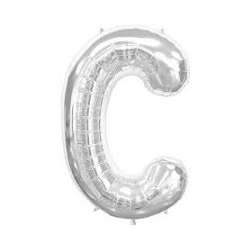 MYLAR 41CM LETTERE ARGENTO C