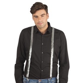 BRETELLE GLITTER ARGENTO