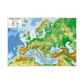 CARTINA GEOGRAFICA EUROPA 100X140
