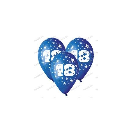 PALLONCINI 100PZ 18 BLU 11 POLLICI