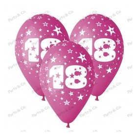 PALLONCINI 100PZ 18 FUCSIA 11 POLLICI