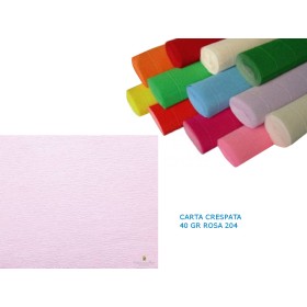 CARTA CRESPATA 40 GR ROSA 204