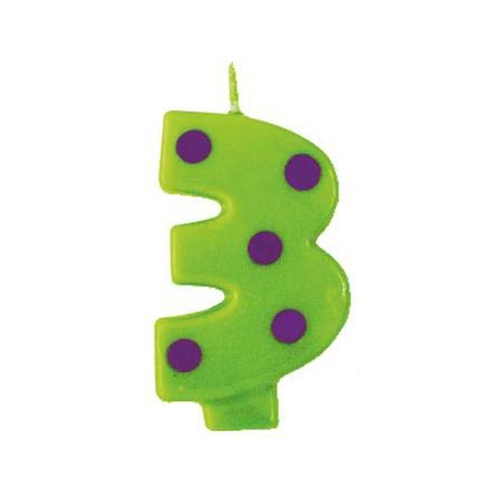 CANDELE POIS VERDE N.3