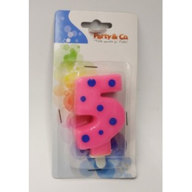 CANDELE POIS FUXIA N. 5