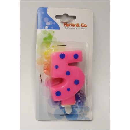 CANDELE POIS FUXIA N. 5