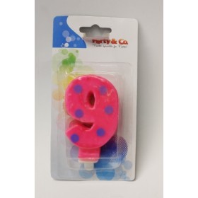 CANDELE POIS FUXIA N. 9
