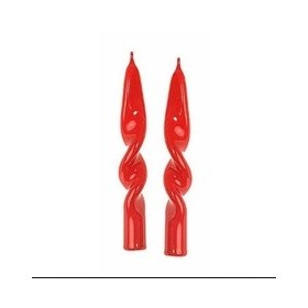 2 CANDELE AD ELICA ROSSE