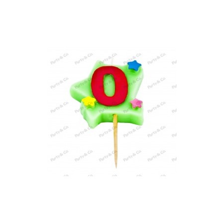 CANDELINE NUMERO SU STELLA N. 0