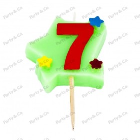 CANDELINE NUMERO SU STELLA N. 7